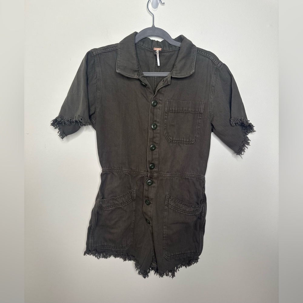 ALTERED Free People Utility Jumpsuit to a Romper